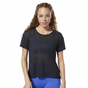 Reebok WOR ACTIVCHILL T Shirt Damen - Schwarz - DE 263-GCS